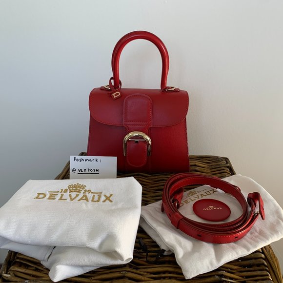 Delvaux Handbags - Delvaux Brillant Mini Lipstick Red. Certificate of Authenticity